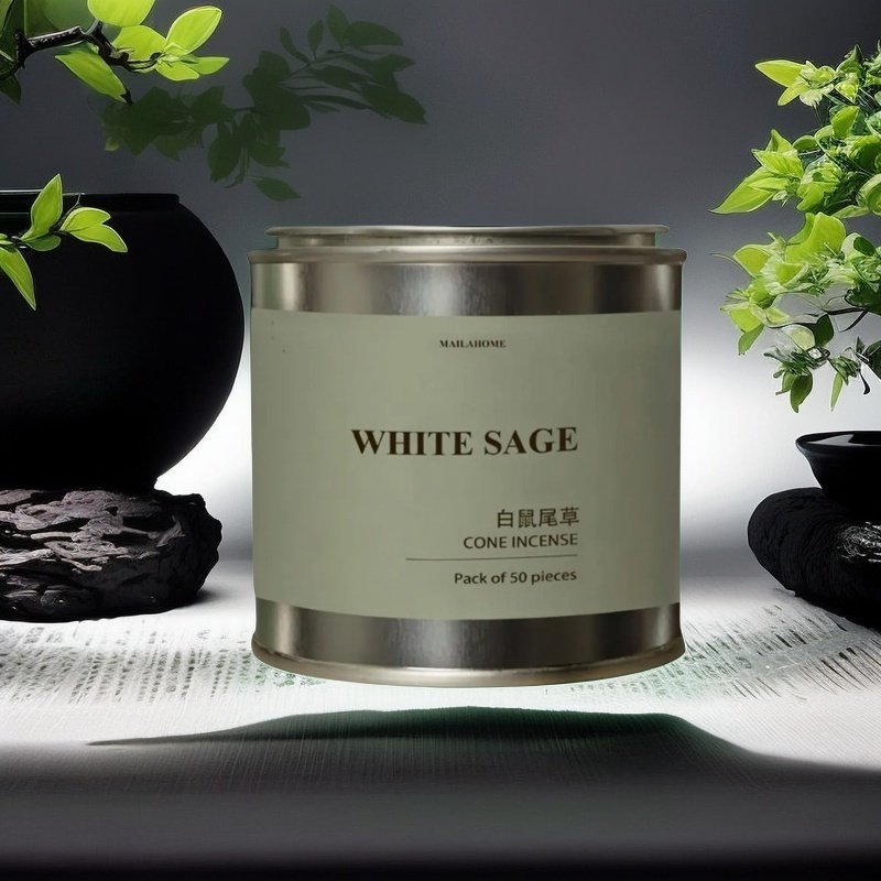 Best Handmade Natural White Sage Scented Cones Incense
