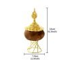 Best Vintage Hollowed Arabic Metal and Wood Cone Incense Censer Burner