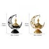 Black and Golden Arabic Hollowed Moon and Star Theme Metal Vintage Church Incense and Censer Burner