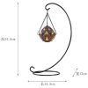 Ceramic Zen Buddha and Lotus Theme Hanging Backflow Incense Burner with Metal Stand