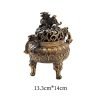 Chinese Antique Foo Dog Theme Alloy Charcoal Incense Burner for Sale