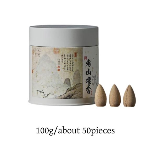 Chinese Antique Sandalwood Aromatic Incense Waterfall Cones