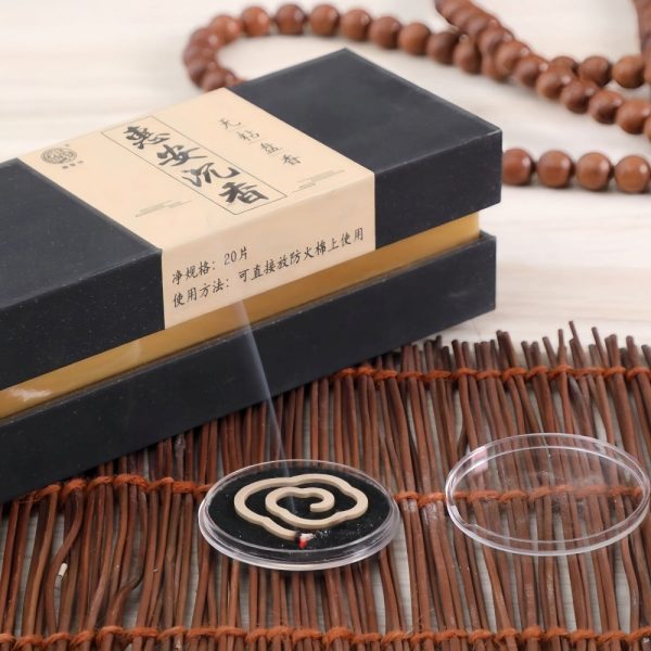 Chinese Handmade Natural Pure Incense Agarwood Coiled Incense Box