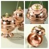 Copper Hanging Catholic Church Censer Incense Burner Holder for Cones and Charcoal
