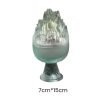 Crystal Green Clear Mountain Theme Chinese Glass Coil Incense Holder for Sale
