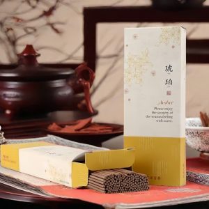 Good Smelling Natural Amber Fragrance Burning Incense Sticks Box