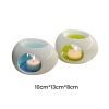 Green and Blue Ceramic Candle Light Incense & Essential Oil Burner Holder