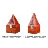 Hand Carved Wooden Conical Cone Incense Coffin Burner Box