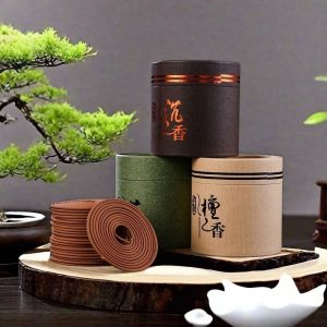 Handcrafted Antique Agarwood and Sandalwood Scent Coil Incenses Gift Set --2 Box