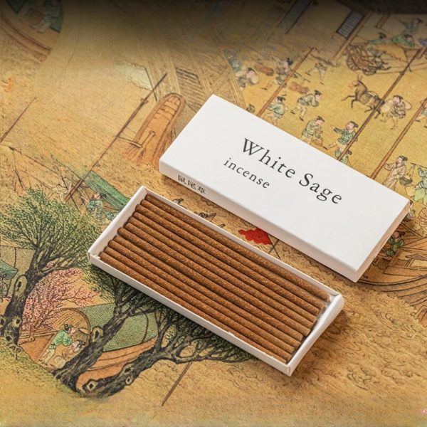 Handcrafted Natural White Sage Incense with Sticks for Purification