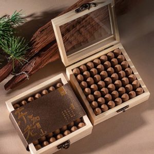 Handmade Natural Plant Sandalwood Backflow Cone Incense for Mediation