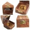 Handmade Rosewood Wooden Conical Coffin Cone Incense Burner Holder