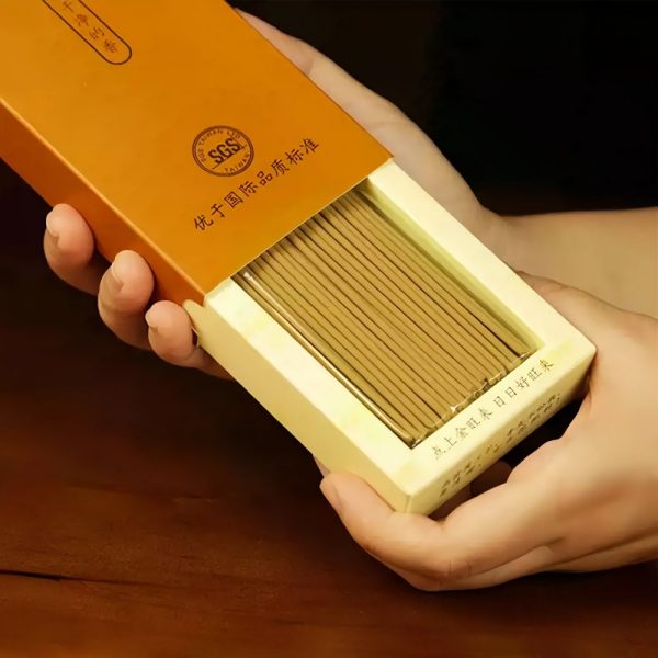 Handmade Smokeless Sandalwood Buddhist Incense Stick Box for Sale