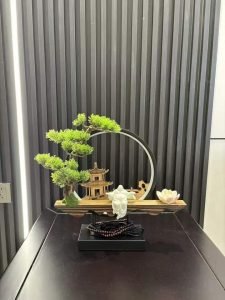 Antique Porcelain Laughing Buddha and White Lotus Electric LED Incense Backflow Burner Holder photo review