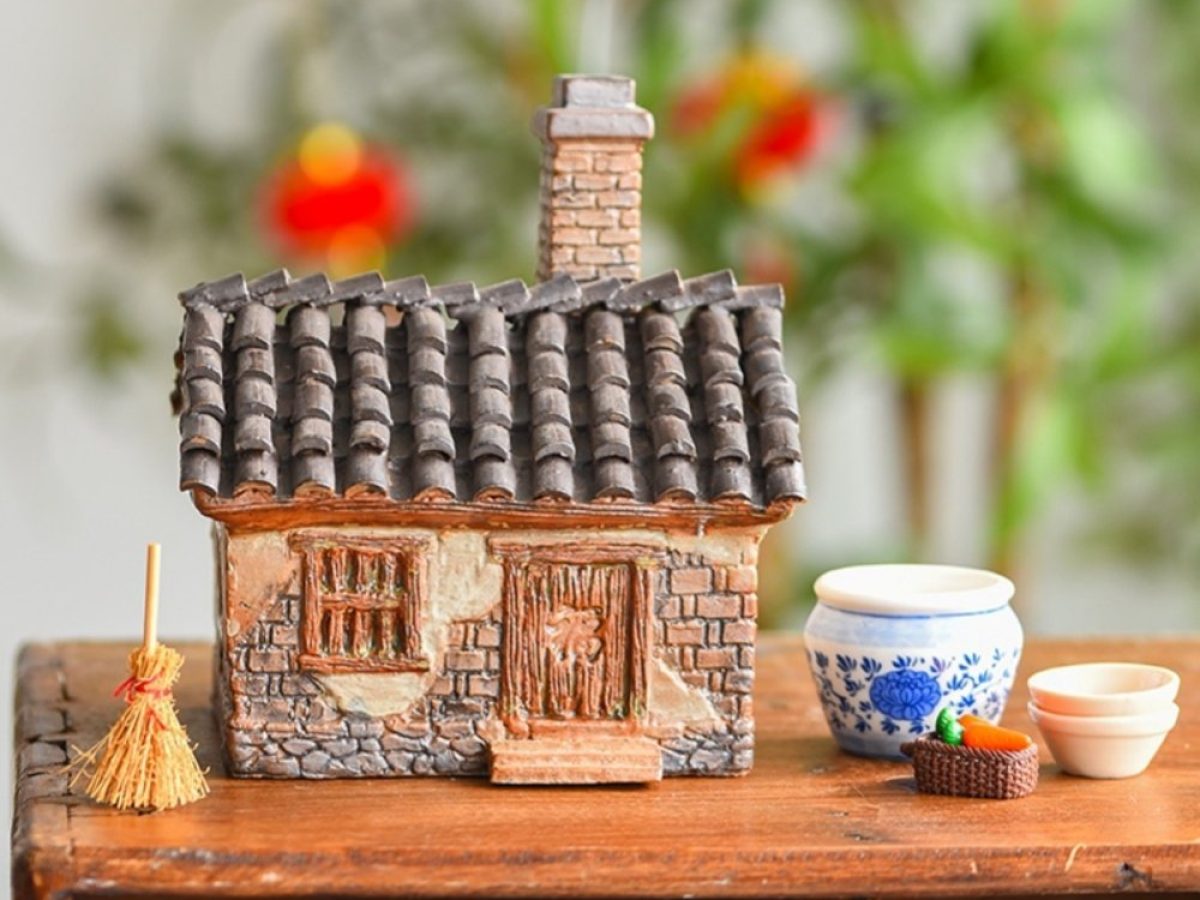 【Motif 】COTTAGE INCENSE POT Natural motif Cottage Incense Pot | BindleStore.