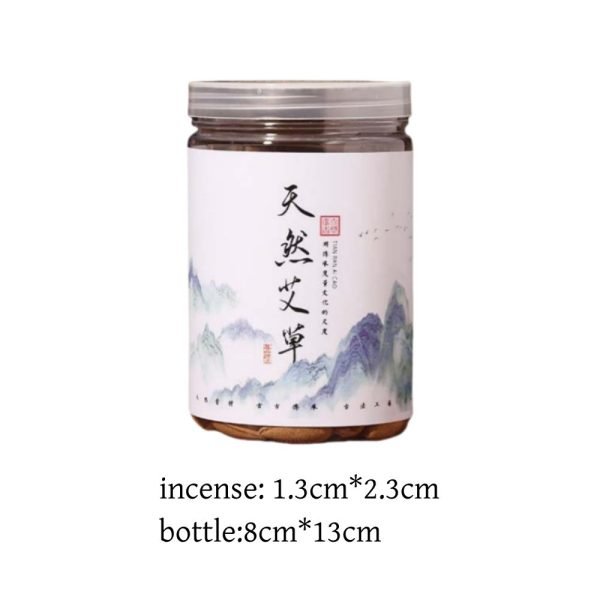 Natural Mugwort Fragrance Backflow Incense Cones for Waterfall