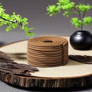 Premium Handcrafted Chinese Ebony Agarwood Coiled Incense