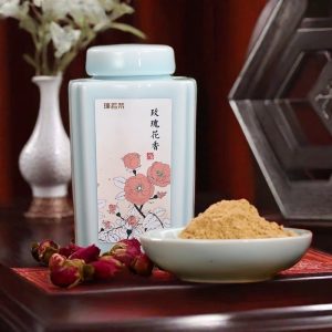 Premium Handmade Natural Rose Incense Powder Ceramic Bottle