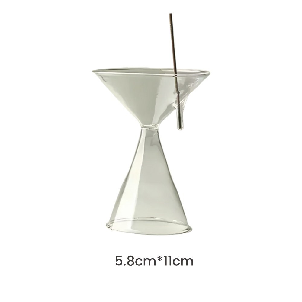 Simple Hourglass Shaped Stick Incense Burner Holder Glass for Home Simple Hourglass Shaped Stick Incense Burner Holder Glass for Home