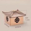 Small Antique Handmade Log Cabin Smoking Incense Burner Holder for Sale