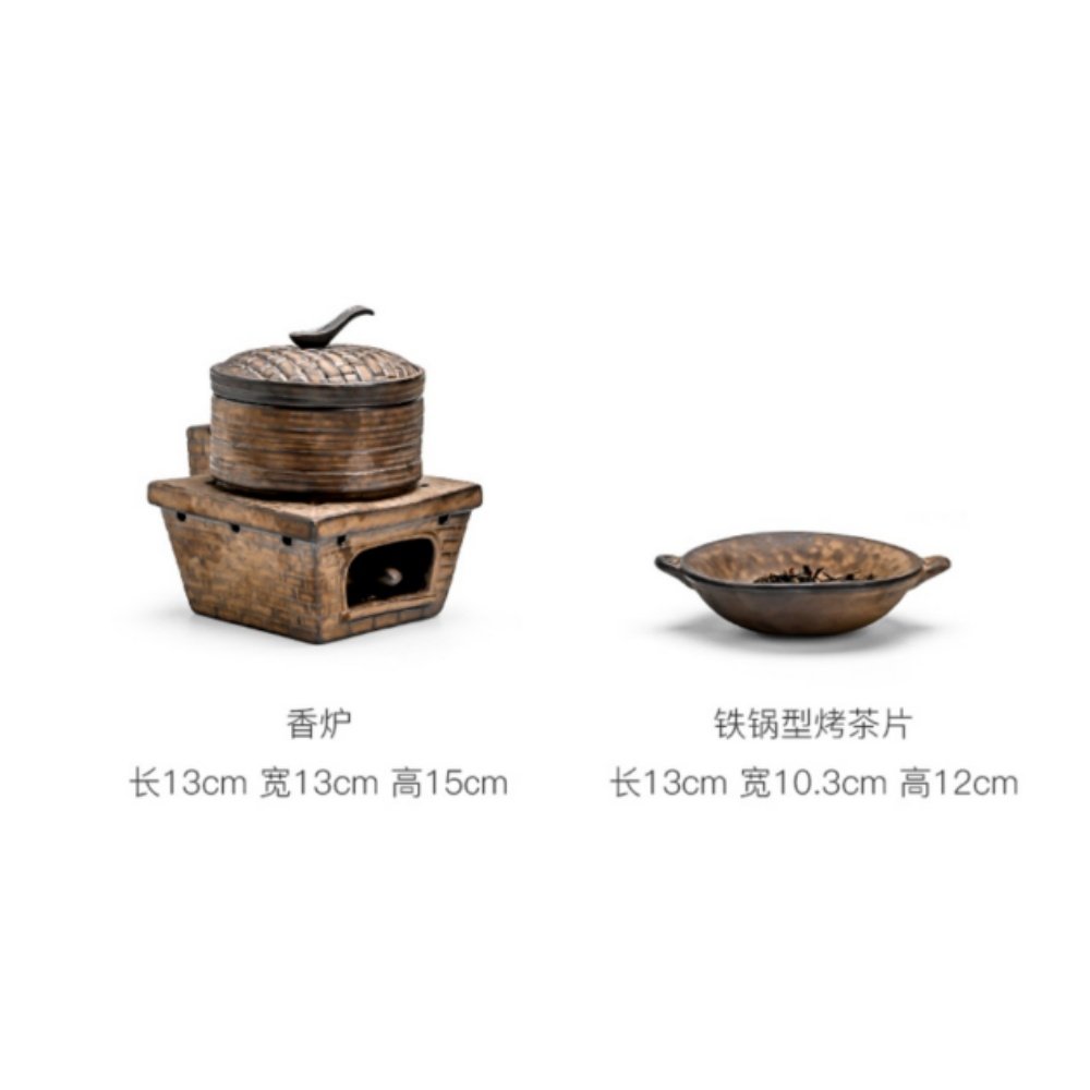 Small Baking Furnace Shaped Stove Ceramic Candle Burning Oil Incense Burner Small Baking Furnace Shaped Stove Ceramic Candle Burning Oil Incense Burner