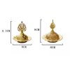 Small Portable Handhold Golden Metal Arabic Church Incense Censer Burner