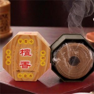 Small Premium Handmade Sandalwood Coiled Incense From Tibet