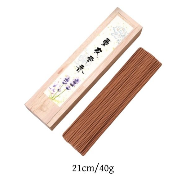 Traditional Handmade Organic Lavender Fragrant Stick Incense with Wooden Box
