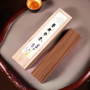 Traditional Handmade Organic Lavender Fragrant Stick Incense with Wooden Box