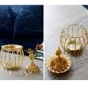 Vintage Birdcage Shaped Arabic Metal Church Censer Incense Holder