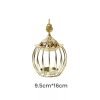 Vintage Birdcage Shaped Arabic Metal Church Censer Incense Holder