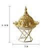 Vintage Golden Metal Arabic Censer Incense Cone Burner for Sale