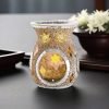 Vintage Mosaic Glass Oil Fragrance Candle Incense Burner Holder for Home Decor