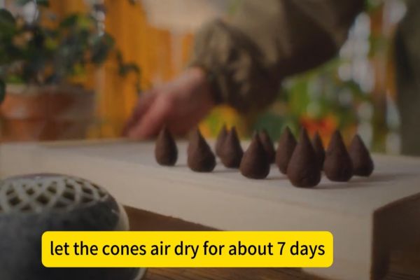 step 6 let the cone dry