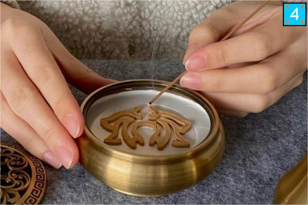 step 4 of How to Use Chinese Powder Incense Burner Kit? A Complete Guide For Beginners