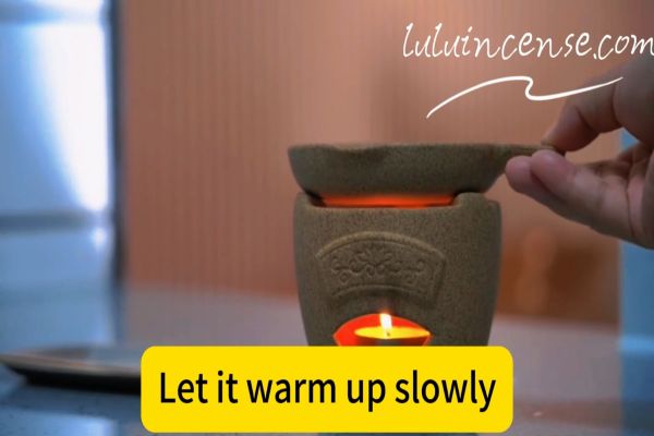 step 3 warm the coffee grounds slowly