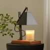 Adjustable Black Metal Electric Candle Warmer Lamp with Timer and Dimmer