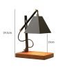 Adjustable Black Metal Electric Candle Warmer Lamp with Timer and Dimmer