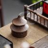 Antique Japanese Tower Shaped Ceramic Burning Conical Incense Holder for Sale