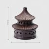 Antique Japanese Tower Shaped Ceramic Burning Conical Incense Holder for Sale