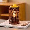 Best Bronze Iron Electric Decorative Bulb Candle Wax Melt Warmer Lights with Timer