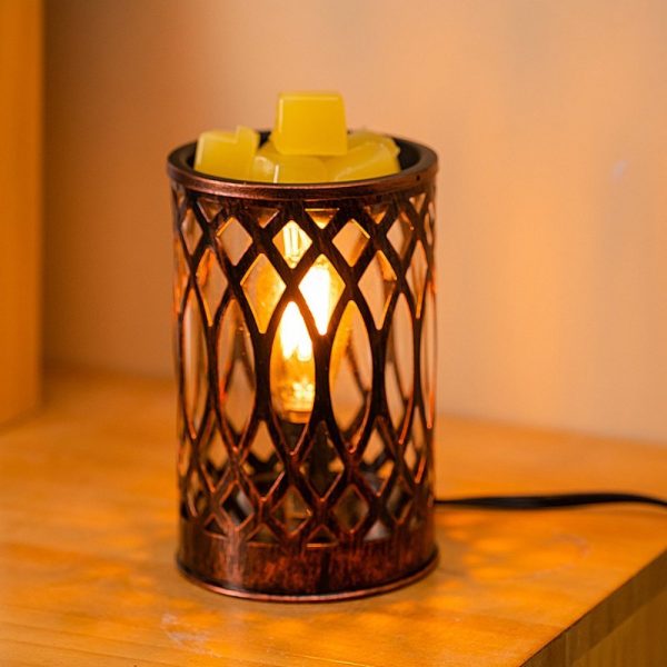 Best Bronze Iron Electric Decorative Bulb Candle Wax Melt Warmer Lights with Timer
