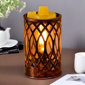 Best Bronze Iron Electric Decorative Bulb Candle Wax Melt Warmer Lights with Timer
