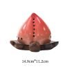 Best Chinese Peach Shaped Ceramic Coil Burning Incense Holder