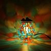 Best Colorful Mosaic Glass Electric Wax Candle Warmer for Home Decor
