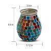 Best Colorful Mosaic Glass Electric Wax Candle Warmer for Home Decor