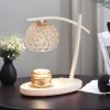 Best Creative Metal Glass Timing Dimming Electric Melting Wax Candle Table Lamp Warmer