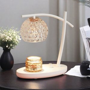 Best Creative Metal Glass Timing Dimming Electric Melting Wax Candle Table Lamp Warmer