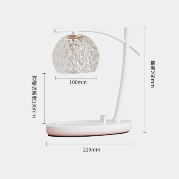 Best Creative Metal Glass Timing Dimming Electric Melting Wax Candle Table Lamp Warmer