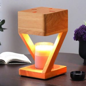 Best Creative Wood Electric Candle Wax Melter Light with Timer and Dimmer